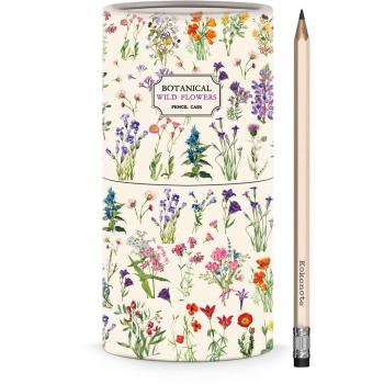 Set de lápices de colores Botanical Wild Flowers Kokonote blanco
