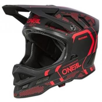 Casco de Descenso Oneal Blade Polyacrylite Strike Negro Rojo Talla XS