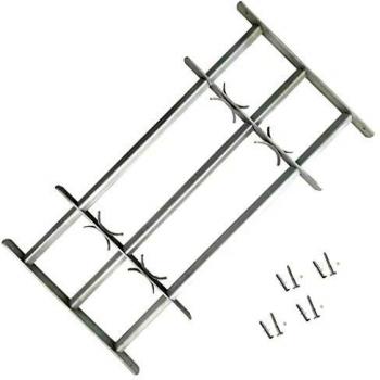 Adjustable Window Security Grille with 3 Crossbars 500-650 mm