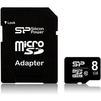 Silicon Power Elite 8GB microSDHC UHS-I Class 10 con Adaptador