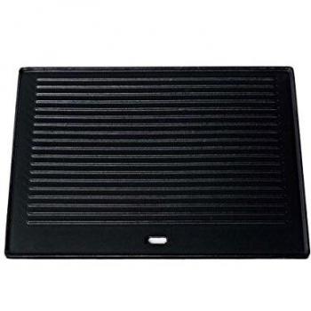 Placa de parrilla de hierro fundido reversible 41,3x30,5 cm Antracita - versátil y saludable