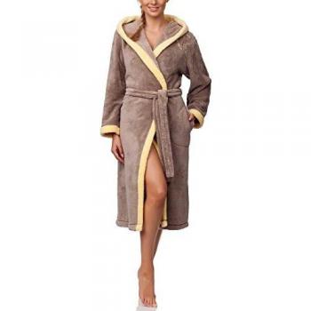 L&L Bata con Capucha Ropa de Casa Mujer LL0030