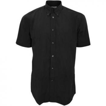 Kustom Kit Camisa Manga Corta KK100 para Hombre - Camisa de trabajo, 100% algodón, ajuste moderno, cuello con botones, puños con botón, disponible en varios colores y tallas
