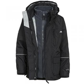 Trespass UCJK3IM10001, Chaqueta Para Niñas, Negro