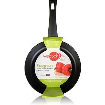 WECOOK! Ecogreen Sartén Aluminio Prensado 16 cm, Inducción, Antiadherente XYLAN Plus Ecológico sin