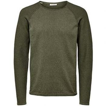 SELECTED HOMME Slhcarter Crew Neck W Noos suéter, Verde