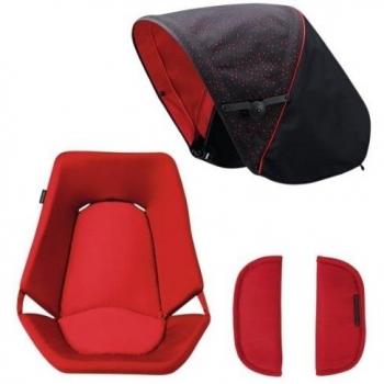 Bébé Confort Mix & Match - Pack de accesorios para cochecito, color rojo