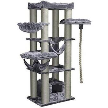 Árbol rascador para gatos Nobby Rubi 60x80x197 cm gris