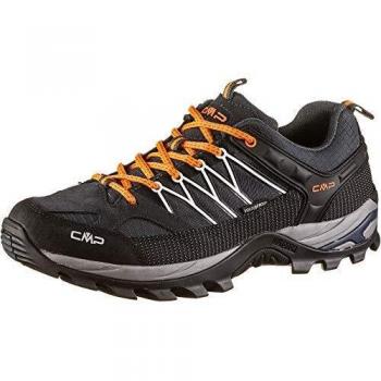 CMP Rigel Low Trekking Shoe WP, Shoes Hombre, Antracite-Flash Orange, 46 EU