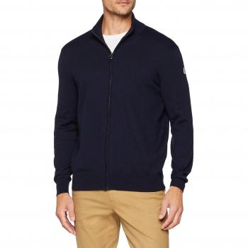 North Sails Full Zip W\Contrast, Jersey para Hombre, Azul