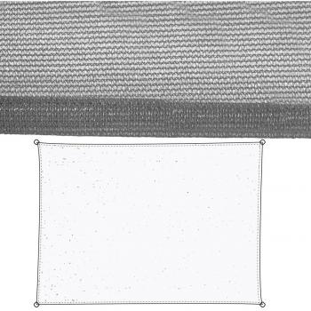 Velas de sombra Toldo 3,5 x 5 m Gris Polietileno 90 x 180 x 0,5 cm 350 x 500 x 0,5 cm - Bixoto