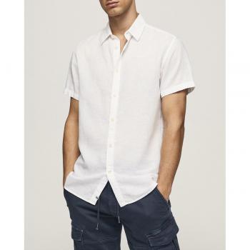 Camisa Pepe Jeans Parker Short - Hombre - 55% Lino 45% Algodón
