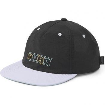 Gorra de fitness Puma SWxP Relaxed Flatbrim negra y blanca para adulto