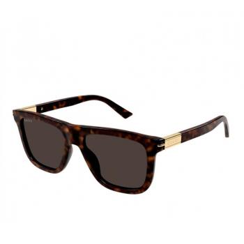 Gucci Stylish Sunglasses with Havana Brown Lenses, Brown Male, Size: 54 MM