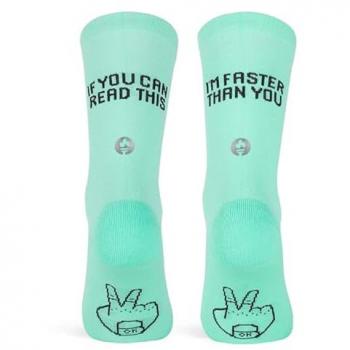 Calcetines Pacific & Co Faster Verde 37-41 Unisex Tricotado Color Menta