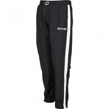 Spalding Evolution II Woven Pants Pantalones De Entrenamiento, Hombre, Negro/Blanco, L