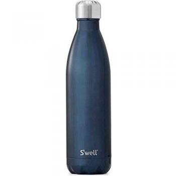 S'well Unisex's Stainless Steel Water Bottle, Blue Suede, 500ml