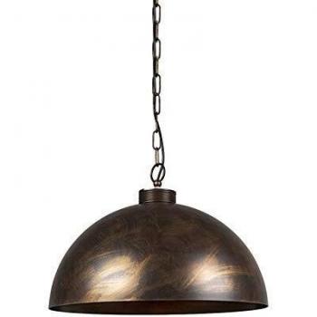 Lámpara colgante industrial óxido marrón 50 cm - MAGNA Classic