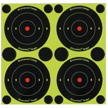 Birchwood Casey Shoot N C Round Target 3 48 Targets 120 Pasters 34315 High Viz Shooting Targets Air Rifle Pistol Adhesive