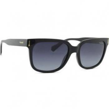 Polaroid Women's Square Sunglasses PLD 6191/S 807/WJ Black Unisex Plastic Anti-Glare