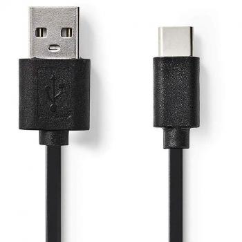 Cable USB tipo C a USB A de 0.1m color negro
