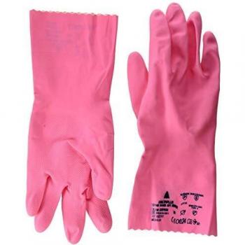 Delta plus - Guante limpieza latex rosa talla 9,5