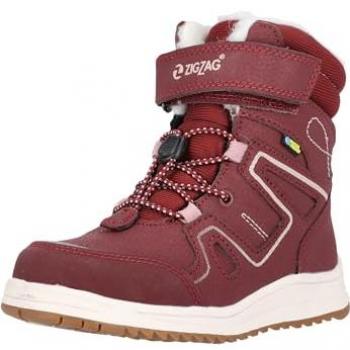 ZigZag Rincet Kids Waterproof Winter Boots with Quick Lace System - Dark Red