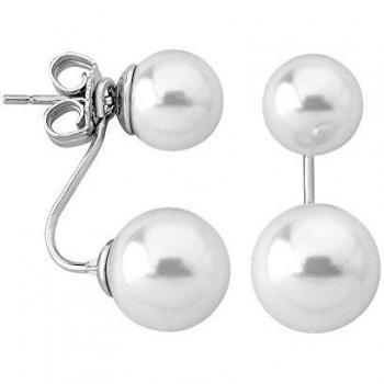 Majorica Pendientes retrofrontales Mujer chapado en plata - 14994.01.2.000.010.1