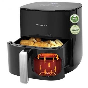 FREIDORA SIN ACEITE DIGITAL EMERIO AF-131797.1 5L 2000W SIN BPA CON FUNCIÓN TIMER