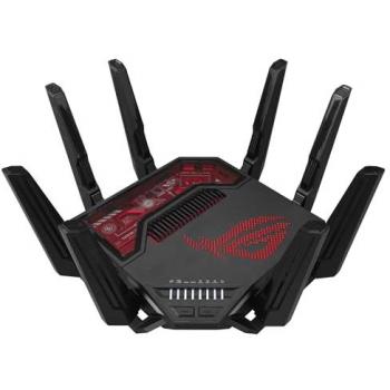 ASUS ROG Rapture GT-BE19000 Router Gaming WiFi 7 Multi-Gigabit Ethernet Tribanda 2.4/5/6GHz Negro/Rojo, 320 MHz, 4096-QAM, MLO,