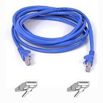 Belkin a3l791b10mblus cat5e snagless utp patch cable blue 10m