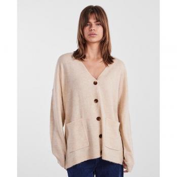 Pieces - Chaqueta cárdigan oversize de mujer