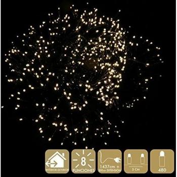 Guirnalda de luces de Navidad minimalista amarilla de led para la entrada Christmas - Lola Home