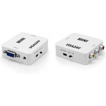 Adaptador VGA a RCA con Sonido Unotec