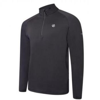 Dare2B Men's Quick-Drying Fuse Up II Core Stretch Midlayer - Ebony Grey, Size XXL