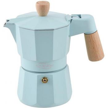 Cafetera Italiana San Ignacio Menorca Azul 3 Tazas