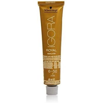 Schwarzkopf Igora Royal Absolutes Permanent Hair Color Cream 6-50 Dark Blonde Gold Natural 60 ml