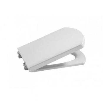 Roca Hall A801622004 - Tapa y Asiento de Inodoro Blanco con Sistema de Caída Amortiguada