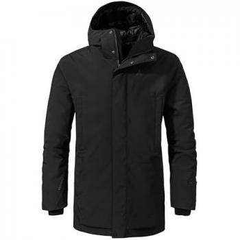 Parka de Invierno Schöffel Urban Ins Parka Style Crivat para Hombre, Aislante y Transpirable, Color Negro, Talla 54