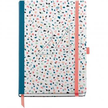 Miquelrius Agenda Anual 2024 Día Página Plus Sweet Terrazo 155 x 213 mm Multicolor Castellano