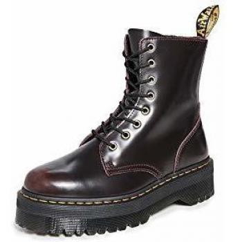 Dr. Martens Jadon Arcadia High Shine Cherry Red Platform Boots Size 39