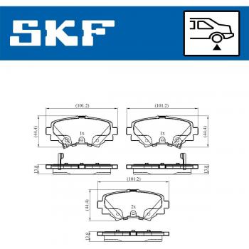 Pastillas de freno SKF VKBP 90581 A