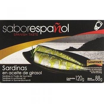 Gourmet SaborEspañol - Sardinas - en aceite de girasol - 88 g