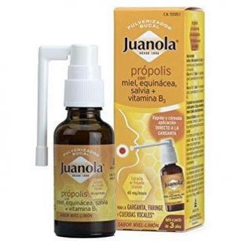 Juanola Propolis Oral Spray with Honey, Echinacea, Sage & Vitamin B3 - 30ml