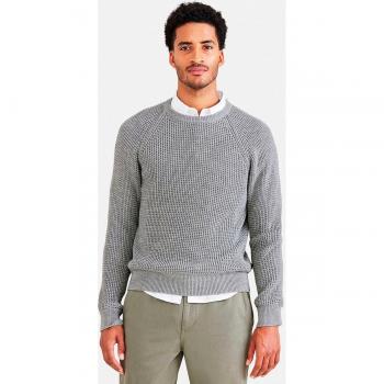 Dockers Jersey de hombre de cuello redondo de algodón