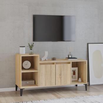 Mueble para TV madera contrachapada 100x35x55 cm roble Sonoma vidaXL