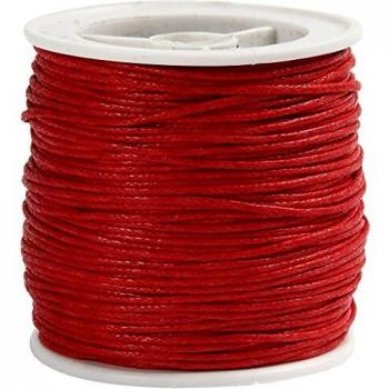 Hilo de Algodón Rojo 1 mm, 40 m, 1 Rollo