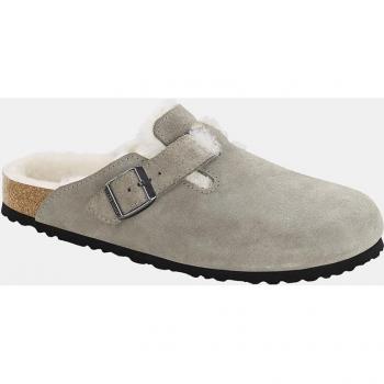Birkenstock Boston Shearling - Zuecos de mujer con forro de lana y correa ajustable