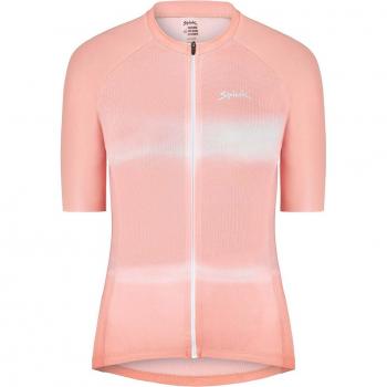 Maillot de ciclismo de mujer Spiuk All Terrain Gravel manga corta rosa blanco - L