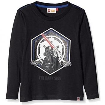 Lego Wear Star Wars Tony 750-T-Shirt L/S, Camiseta para Niños, Negro, 12 Años